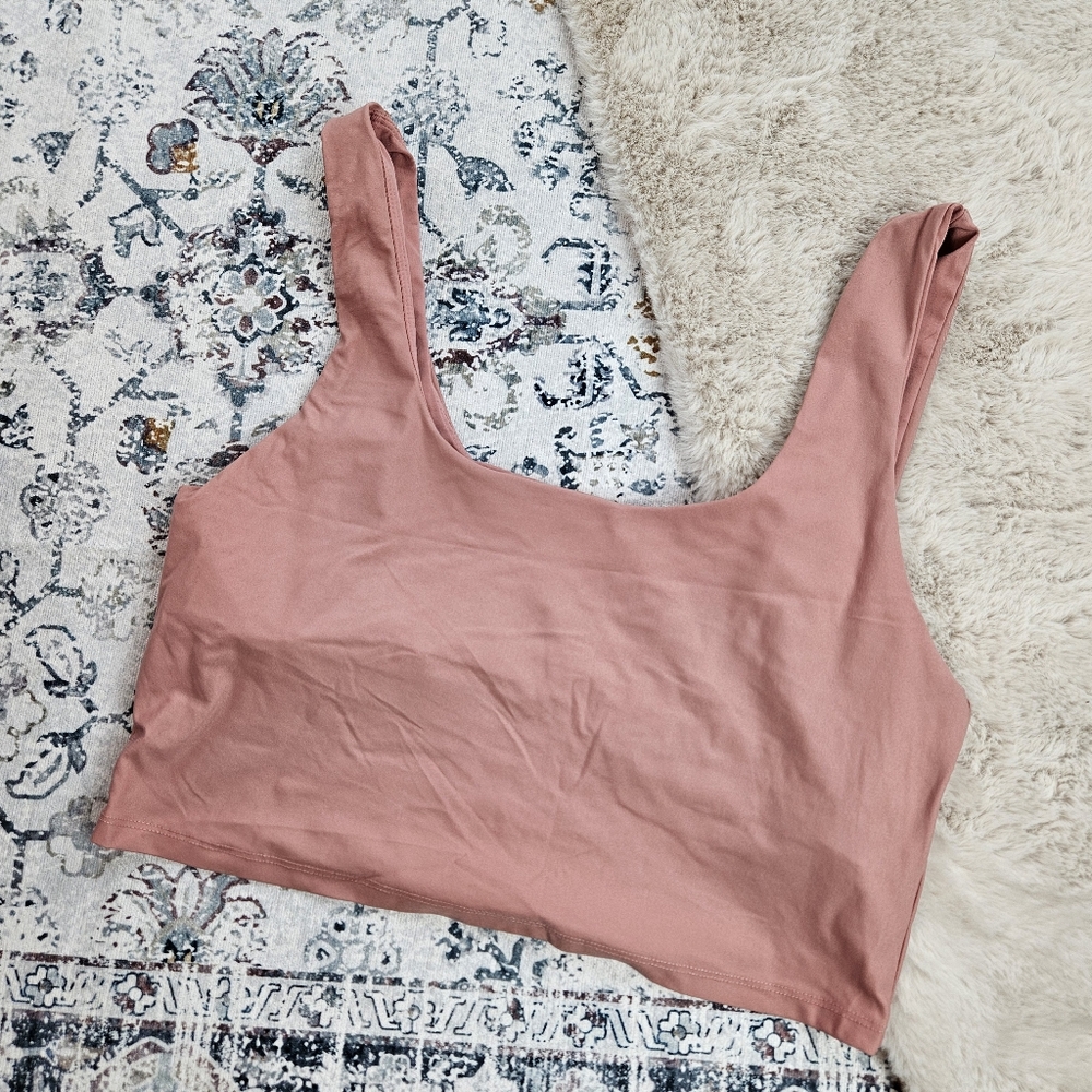 Fabletics Lydia Moisture-Wicking Built-In Bra Tank Women Pink XL
